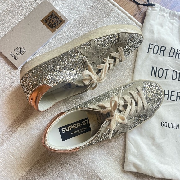 Glitter golden goose sneakers 39 - Picture 8 of 9